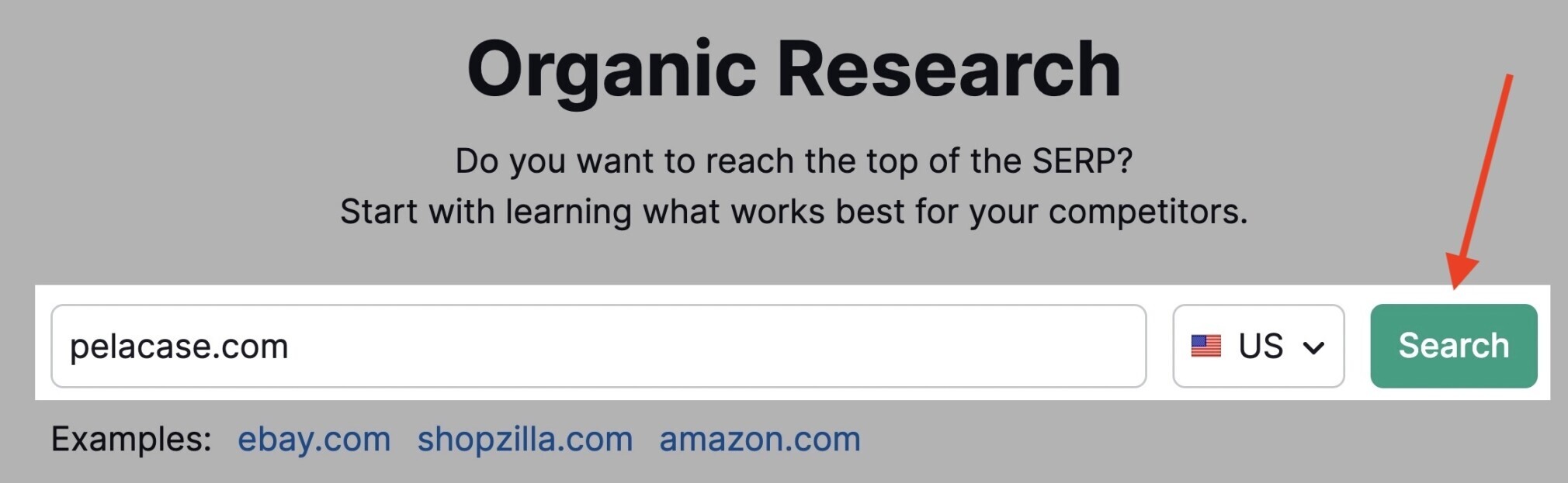 semrush organic research tool