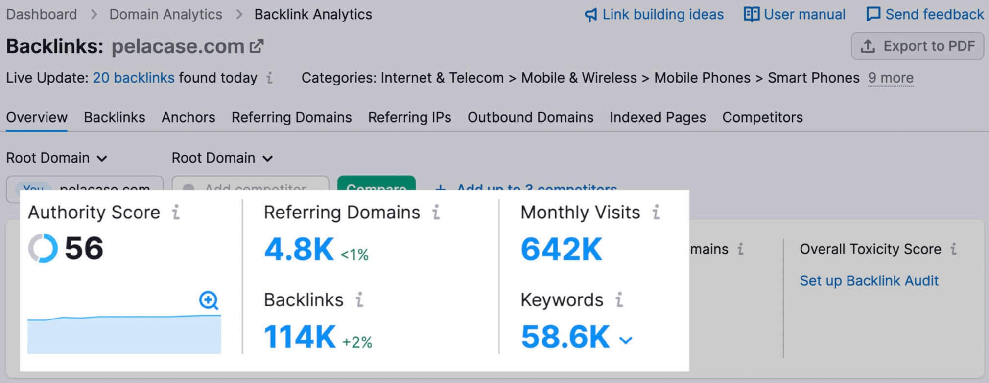 backlink analytics report