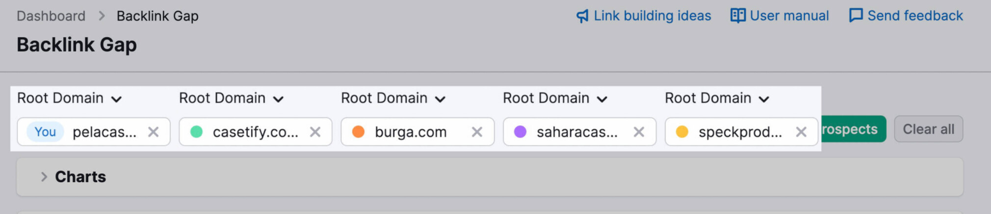 backlink gap prospects