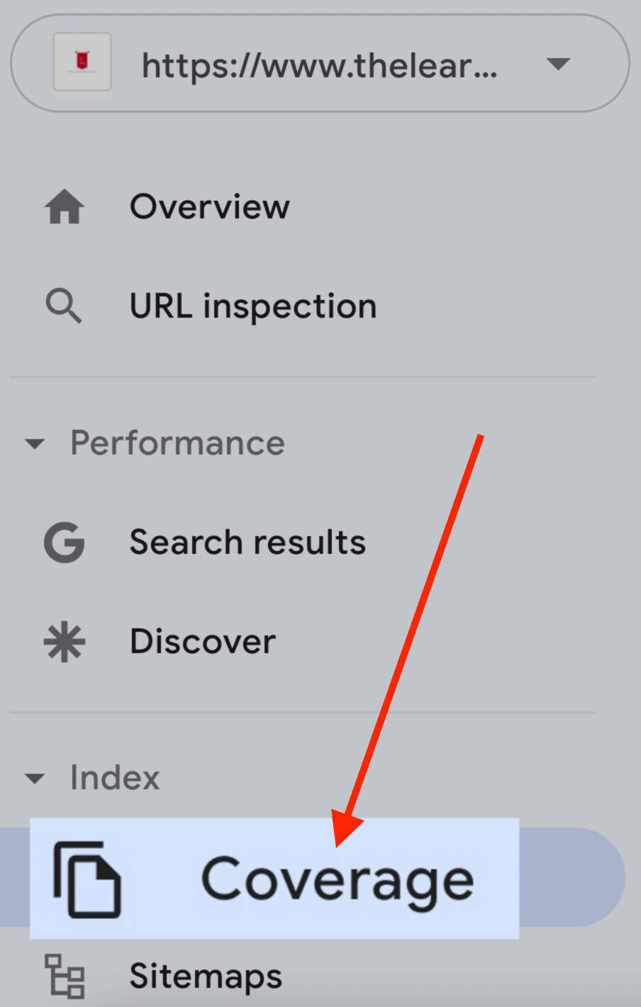 google search console coverage