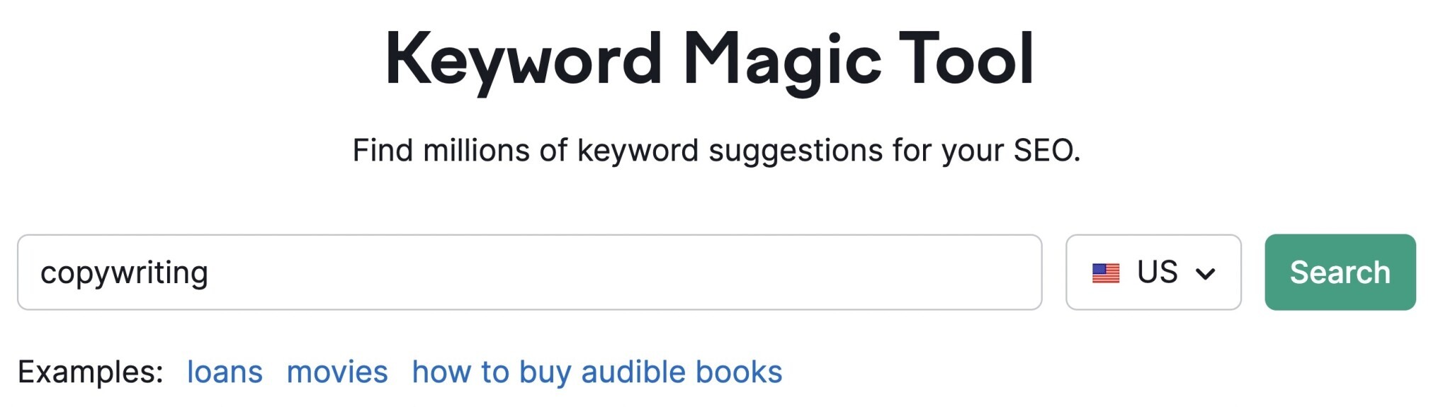 semrush keyword magic tool