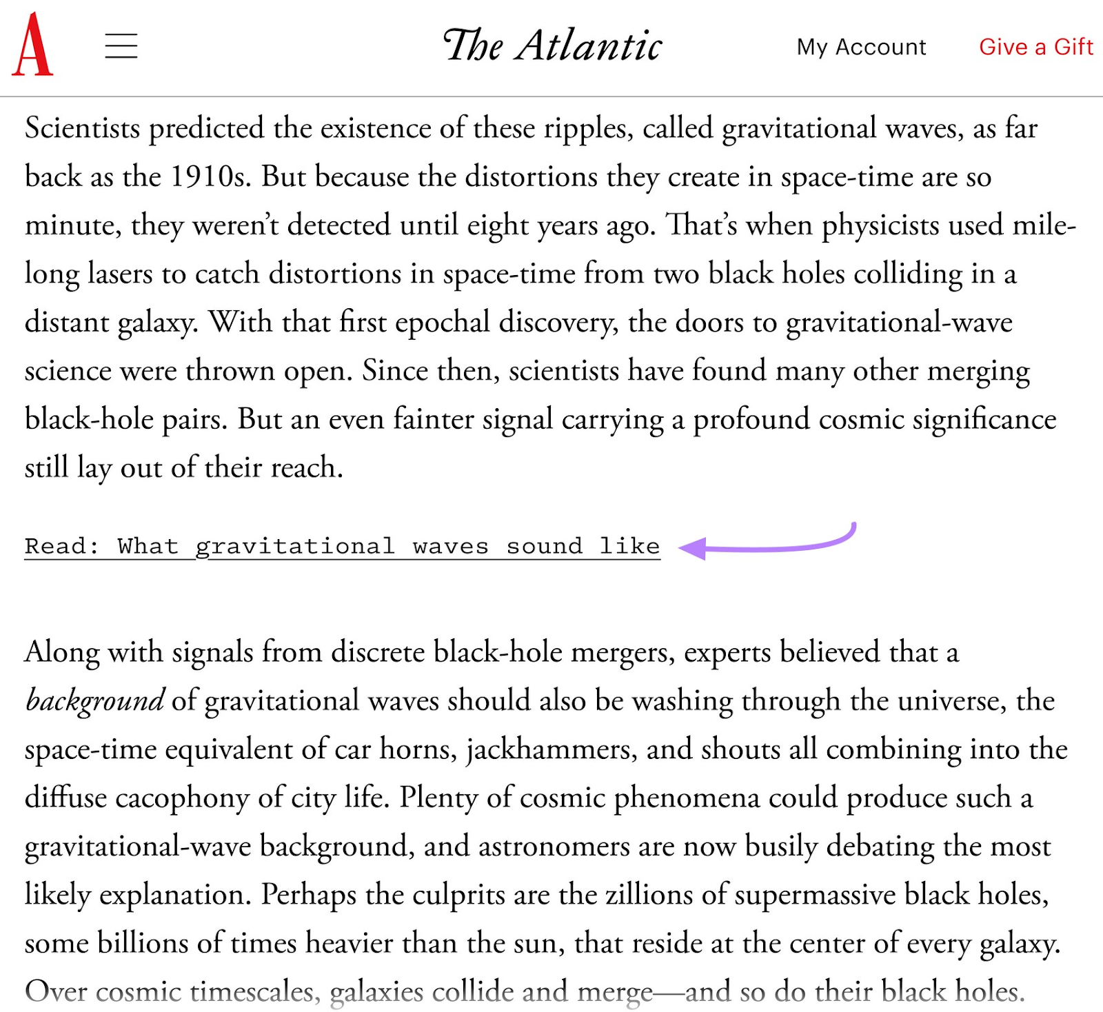an example of an internal link in The Atlantic article