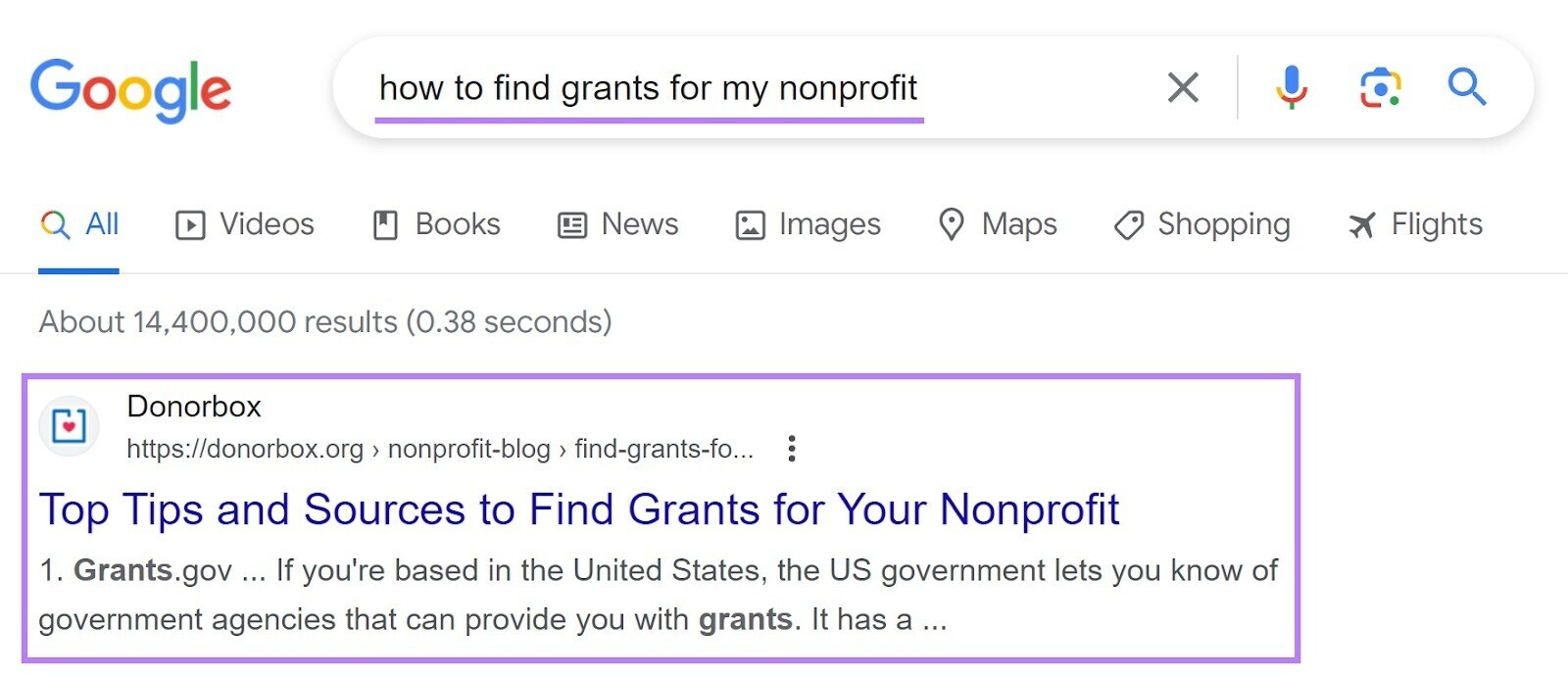 First results for “how to find grants for my nonprofit”