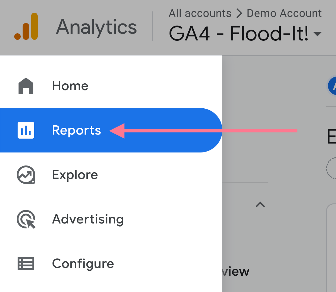 GA4 reports