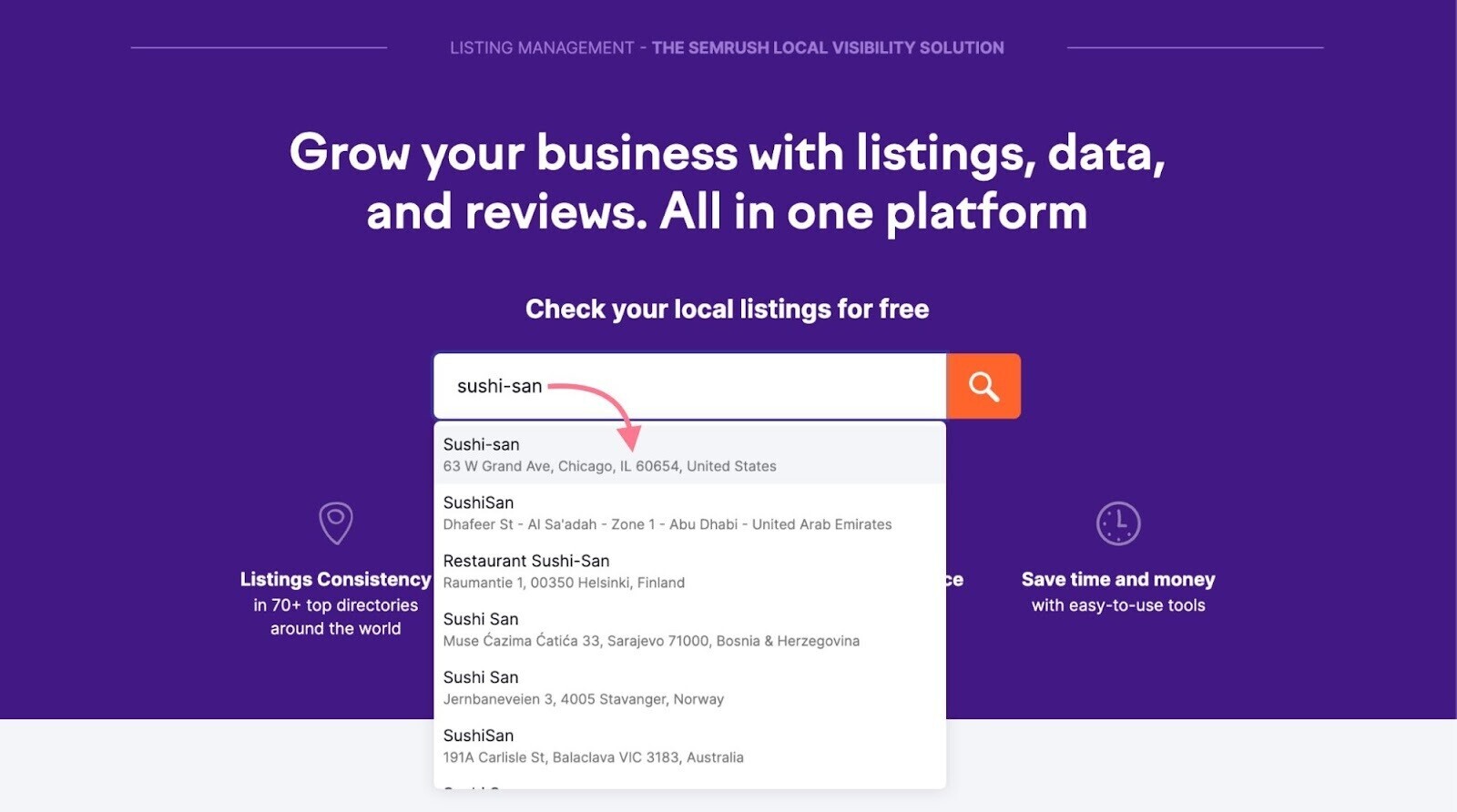 Listing Management tool