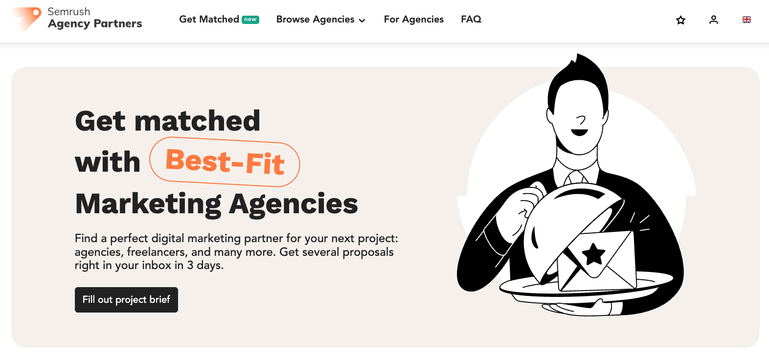 Semrush Agency Partners landing page