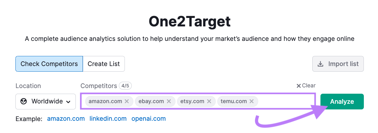 One2Target tool